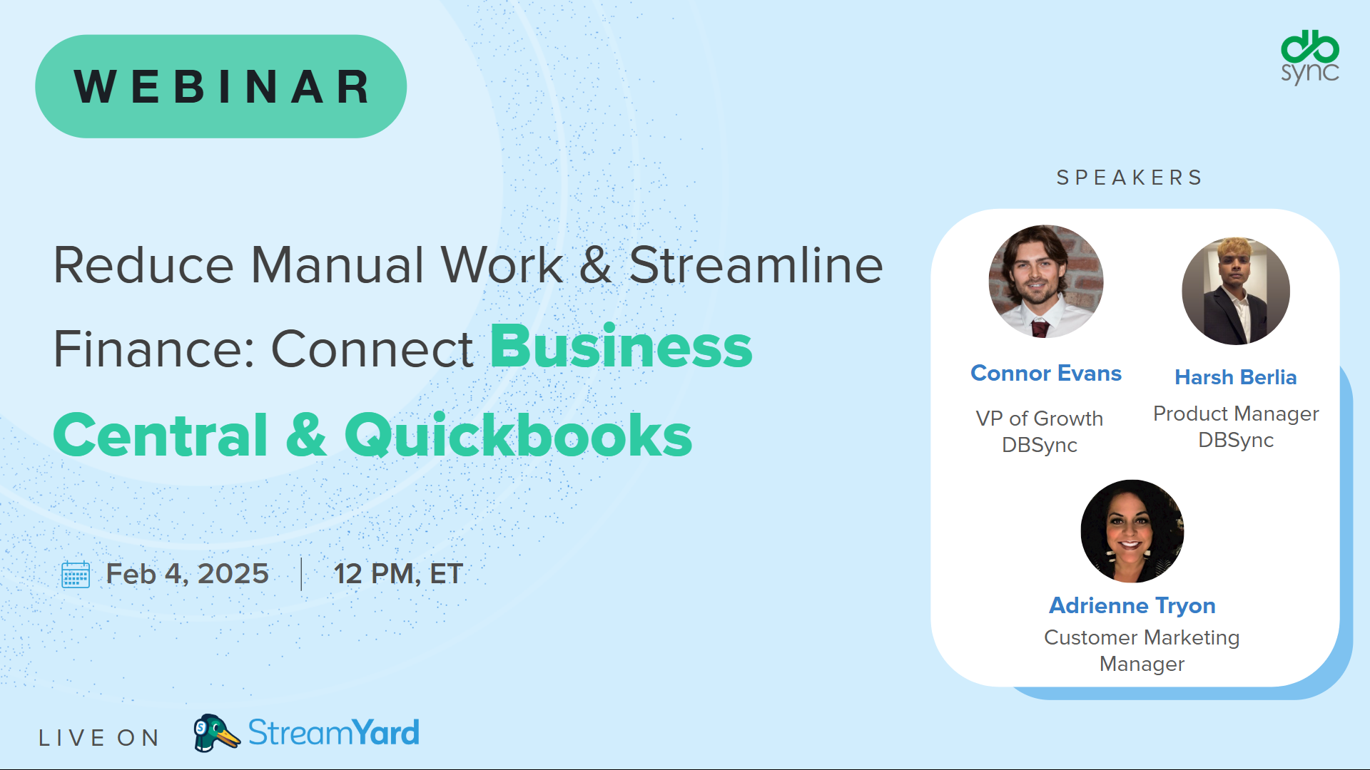 Business Central and Quickbooks Integration Webinar